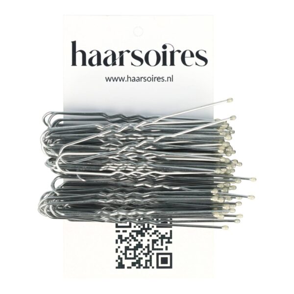 Styling Tool - Haardotspelden 6cm – Metalen Haarpinnen – Zilver – Set van 40