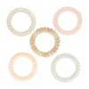 Haarelastieken Invisibobble - Telefoondraad - Mix - Beige Naturel - Set van 5