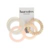 Haarelastieken Invisibobble - Telefoondraad - Mix - Beige Naturel - Set van 5