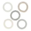 Haarelastieken Invisibobble - Telefoondraad - Mix - Grijs - Set van 5