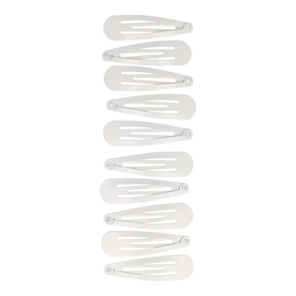 klikklak basic 5cm wit_1 Haarspeld Klikklak 5cm - Basic - Wit - Set van 10