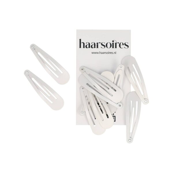 klikklak basic 5cm wit_3 Haarspeld Klikklak 5cm - Basic - Wit - Set van 10