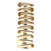 klikklak basic goud zilver_2 Haarspeld Klikklak 5cm - Basic - Goud - Set van 10