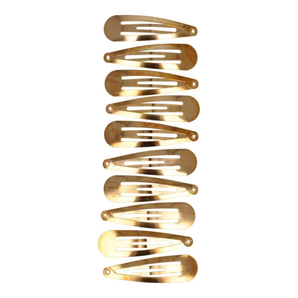 klikklak basic goud zilver_2 Haarspeld Klikklak 5cm - Basic - Goud - Set van 10