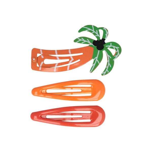 klikklak figuurtjes_1 Haarspeld Klikklak 5cm - Palmboom - Epoxy - Oranje - Set van 3