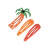 klikklak figuurtjes_2 Haarspeld Klikklak 5cm - Palmboom - Epoxy - Oranje - Set van 3