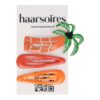 klikklak figuurtjes_3 Haarspeld Klikklak 5cm - Palmboom - Epoxy - Oranje - Set van 3