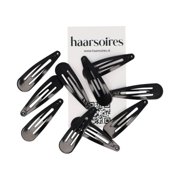 Haarspeld Klikklak 5cm - Basic - Zwart - Set van 10