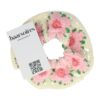 Haarelastiek Scrunchie – Gehaakte Stof – Bloemen Motief – Roze Wit
