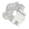 scrunchie glitter pailletjes_4 Haarelastiek Scrunchie – Glitter Stof – Pailletten – Wit