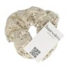 scrunchie glitter pailletjes_6 Haarelastiek Scrunchie – Glitter Stof – Pailletten – Beige Creme