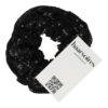 Haarelastiek Scrunchie – Glitter Stof – Pailletten – Zwart