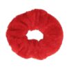 Haarelastiek Scrunchie – Teddy Stof – Rood