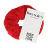Haarelastiek Scrunchie – Teddy Stof – Rood