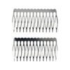 sierkam basic metaal 7cm zilver_1 Haarspeld Sierkam Opsteekkam 7cm - Metaal - Zilver - Set van 2