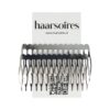 sierkam basic metaal 7cm zilver_2 Haarspeld Sierkam Opsteekkam 7cm - Metaal - Zilver - Set van 2