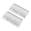 sierkam basic metaal 7cm zilver_3 Haarspeld Sierkam Opsteekkam 7cm - Metaal - Zilver - Set van 2