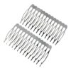 sierkam basic metaal 7cm zilver_6 Haarspeld Sierkam Opsteekkam 7cm - Metaal - Zilver - Set van 2