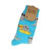 Sokken Katoen - Zeehond Badeend Print - Blauw Grijs Geel - Maat 36-43