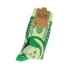 sokken dollar rookworst hamburger_3 Sokken - Dollar Geld Print - Groen - Katoen - Maat 36-43
