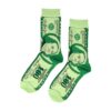 sokken dollar rookworst hamburger_4 Sokken - Dollar Geld Print - Groen - Katoen - Maat 36-43