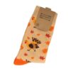 sokken piano varken kalkoen_2 Sokken - Kalkoen Print - Oranje - Katoen - Maat 36-43
