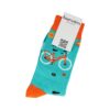 sokken schaap fiets cabybara luiaard_4 Sokken Katoen - Fiets Print - Oranje Blauw - Maat 38-45