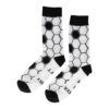 sokken voetbal_5 Sokken - Voetbalveld Print - Wit - Katoen - Maat 38-45