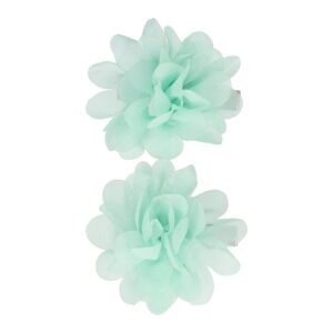 duckklem haarbloem 5cm mintgroen_1 Haarspeld Duckklem 5cm – Haarbloem - Mintgroen - Set van 2