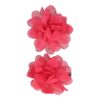 duckklem haarbloem fuchsia roze_1 Haarspeld Duckklem 5cm – Haarbloem - Fuchsia Roze - Set van 2