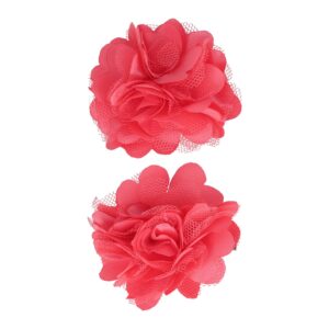 Haarspeld Duckklem 5cm – Haarbloem - Fuchsia Roze