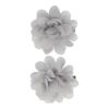 duckklem haarbloem grijs_1 Haarspeld Duckklem 5cm – Haarbloem - Grijs - Set van 2