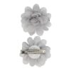 duckklem haarbloem grijs_2 Haarspeld Duckklem 5cm – Haarbloem - Grijs - Set van 2