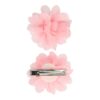 duckklem haarbloem lichtroze 5cm_2 Haarspeld Duckklem 5cm - Haarbloem - Lichtroze - Set van 2