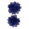 Haarspeld Duckklem 5cm – Haarbloem - Donkerblauw - Set van 2