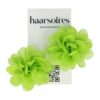 duckklem haarbloem set groen_3 Haarspeld Duckklem 5cm – Haarbloem - Groen - Set van 2