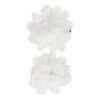 duckklem haarbloem wit_1 Haarspeld Duckklem 5cm – Haarbloem - Wit - Set van 2