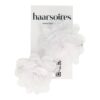 duckklem haarbloem wit_3 Haarspeld Duckklem 5cm – Haarbloem - Wit - Set van 2