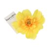 haarbloem 12cm wit_3 Haarspeld Duckklem 12cm – Haarbloem - Geel