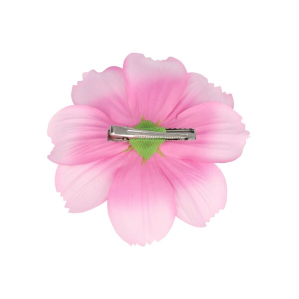 Haarspeld Duckklem 12cm – Haarbloem - Roze
