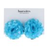 Haarspeld Duckklem 5cm – Haarbloem - Aqua Blauw