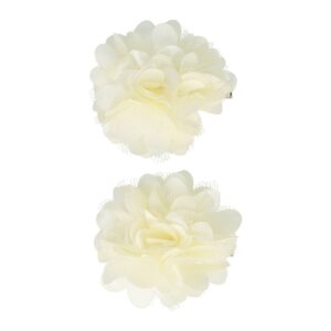 Haarspeld Duckklem 5cm – Haarbloem - Creme