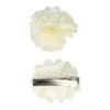 haarbloem creme 5cm set_2 Haarspeld Duckklem 5cm – Haarbloem - Creme