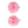 haarbloem roze 5cm set van 2_1 Haarspeld Duckklem 5cm – Haarbloem - Roze