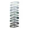 klikklak 6cm metaal_1 Haarspeld Klikklak 6cm - Basic - Grijs Groen - Set van 10