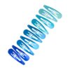 klikklak 6cm metaal_5 Haarspeld Klikklak 6cm - Basic - Blauw - Set van 10