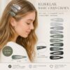 klikklka-groen Haarspeld Klikklak 6cm - Basic - Grijs Groen - Set van 10