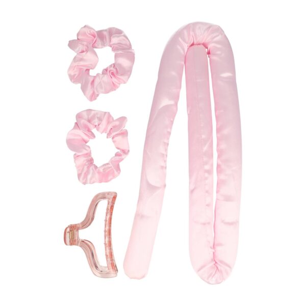 Styling Tool - Heatless Curls - Haarkrullen Set - Zwart Roze - Set van 2