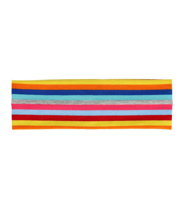 Haarband Stof 6cm - Regenboog Streeppatroon - Multicolor