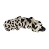 Bananenklem panterprint_5 Haarspeld Bananenklem 11cm - Staartklem - Panterprint Stof - Zwart Creme